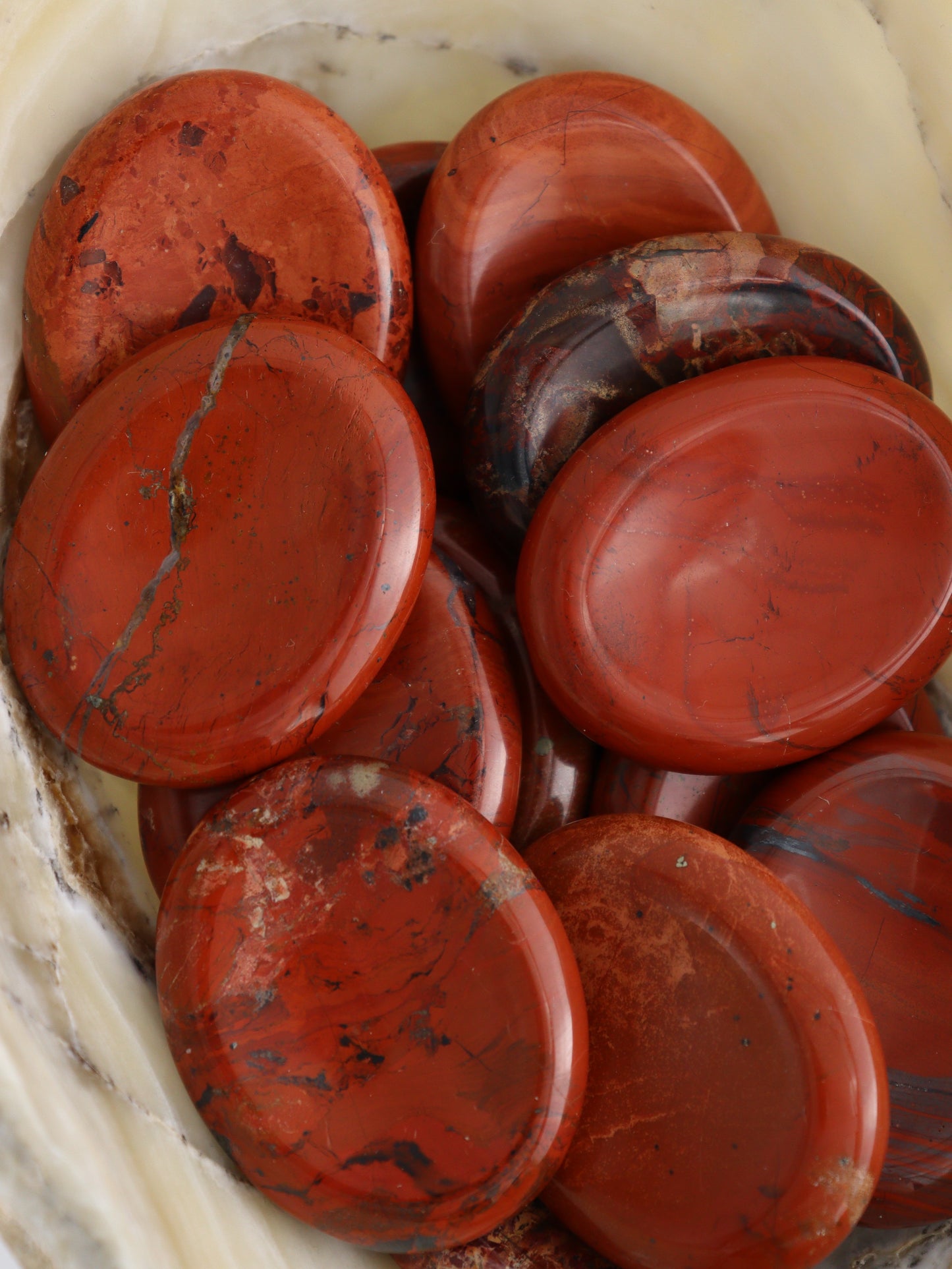 1/2kg Red Jasper Worry Stones - Expert Supplier of Wholesale Crystals & Bulk Gemstones