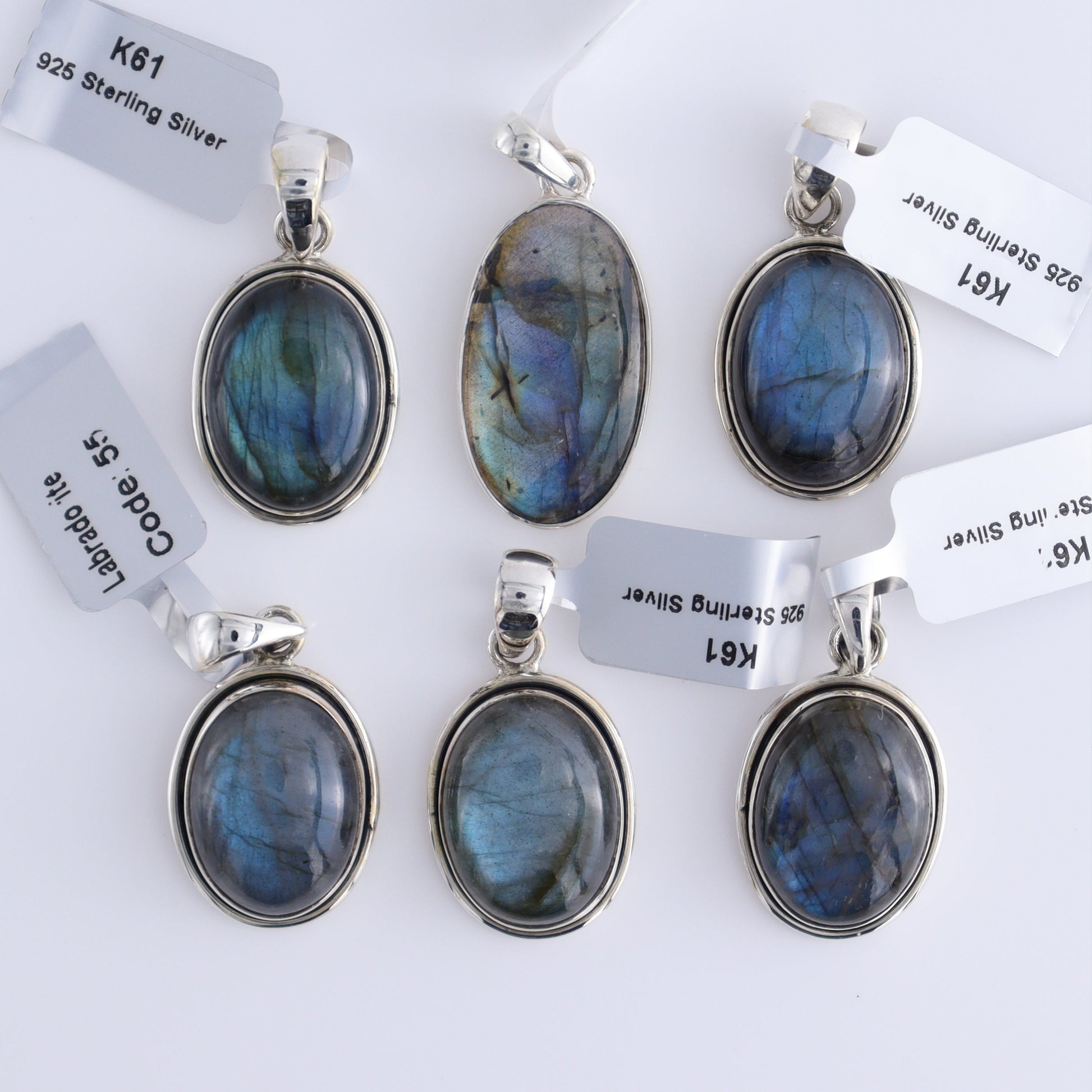 One Labradorite Sterling Silver Pendant (chain not included) - Expert Wholesale and Supplier of Wholesale Crystals & Bulk Gemstones, ["Labradorite","Pendant","sterling silver"]