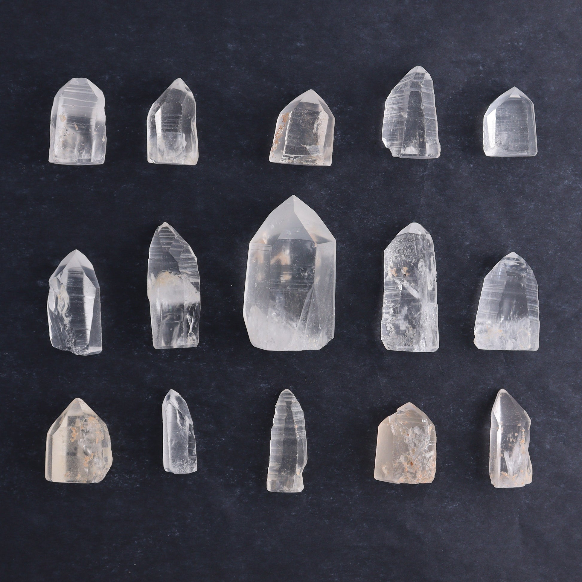 Lemurian Cut Bases Set of 15 - Expert Wholesale and Supplier of Wholesale Crystals & Bulk Gemstones, ["Brazil","Cut Base","Lemurian"]