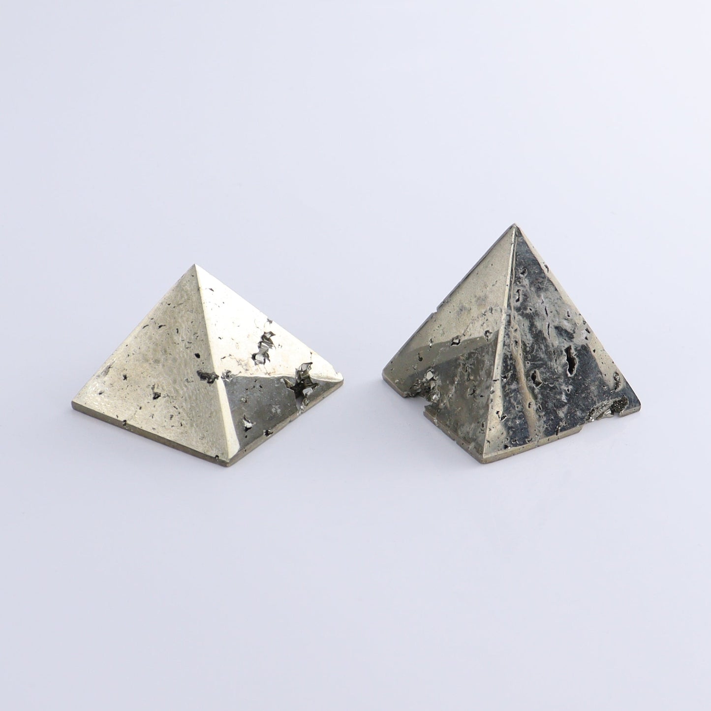 Pyrite Pyramids Set of 4 - Expert Wholesale and Supplier of Wholesale Crystals & Bulk Gemstones, ["Pyramids","Pyrite"]