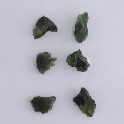Moldavite Pieces Set of 6 - Expert Wholesale and Supplier of Wholesale Crystals & Bulk Gemstones, ["Czech Republic","Moldavite","Pieces"]