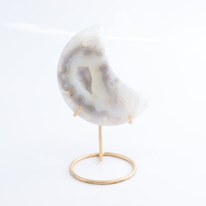 Agate Moons with Stand Set of 5 - Expert Wholesale and Supplier of Wholesale Crystals & Bulk Gemstones, ["Agate","Brazil","moons"]