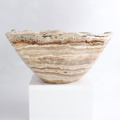 Mexican Onyx/Calcite Bowl 15"