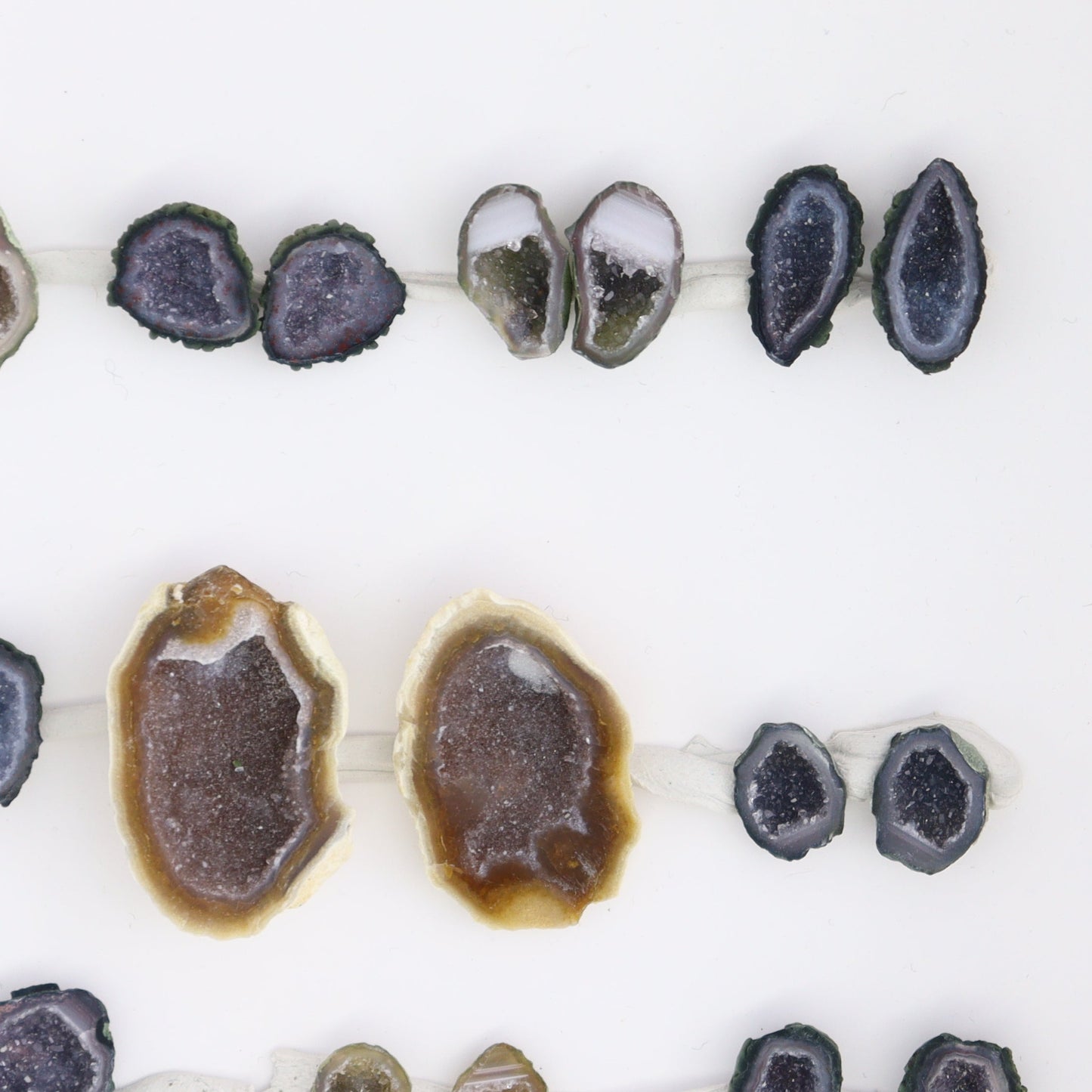 Tabasco Geodes 10 Pairs - Expert Wholesale and Supplier of Wholesale Crystals & Bulk Gemstones, ["Geodes","Tabasco Geode"]