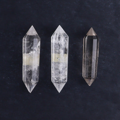 Quartz Faceted Double Points Set of 11 - Expert Wholesale and Supplier of Wholesale Crystals & Bulk Gemstones, ["Brazil","Clear Quartz","close_50","Mixed Carvings","Quartz"]
