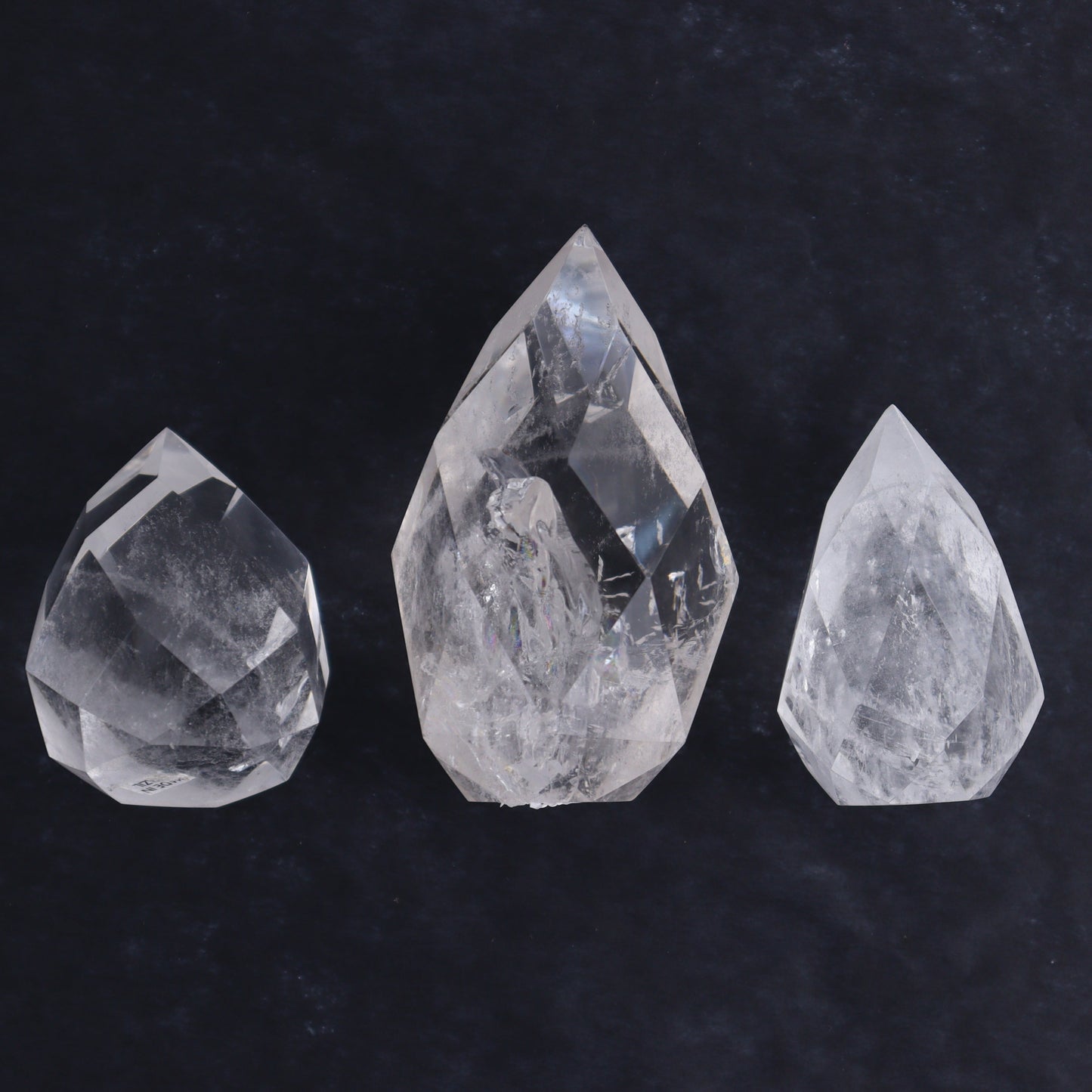 Imperfect Clear Quartz Face Polished Set of 5 - Expert Wholesale and Supplier of Wholesale Crystals & Bulk Gemstones, ["Brazil","Clear Quartz","Face Polished","Quartz"]