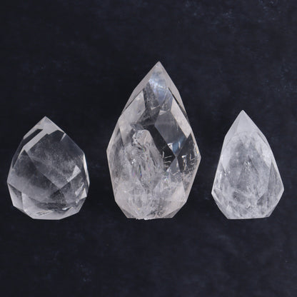 Imperfect Clear Quartz Face Polished Set of 5 - Expert Wholesale and Supplier of Wholesale Crystals & Bulk Gemstones, ["Brazil","Clear Quartz","Face Polished","Quartz"]