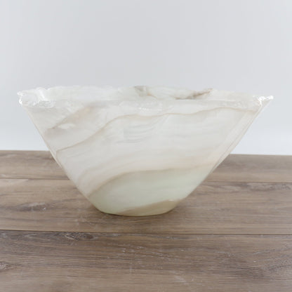 Mexican Onyx/Calcite Bowl 15"