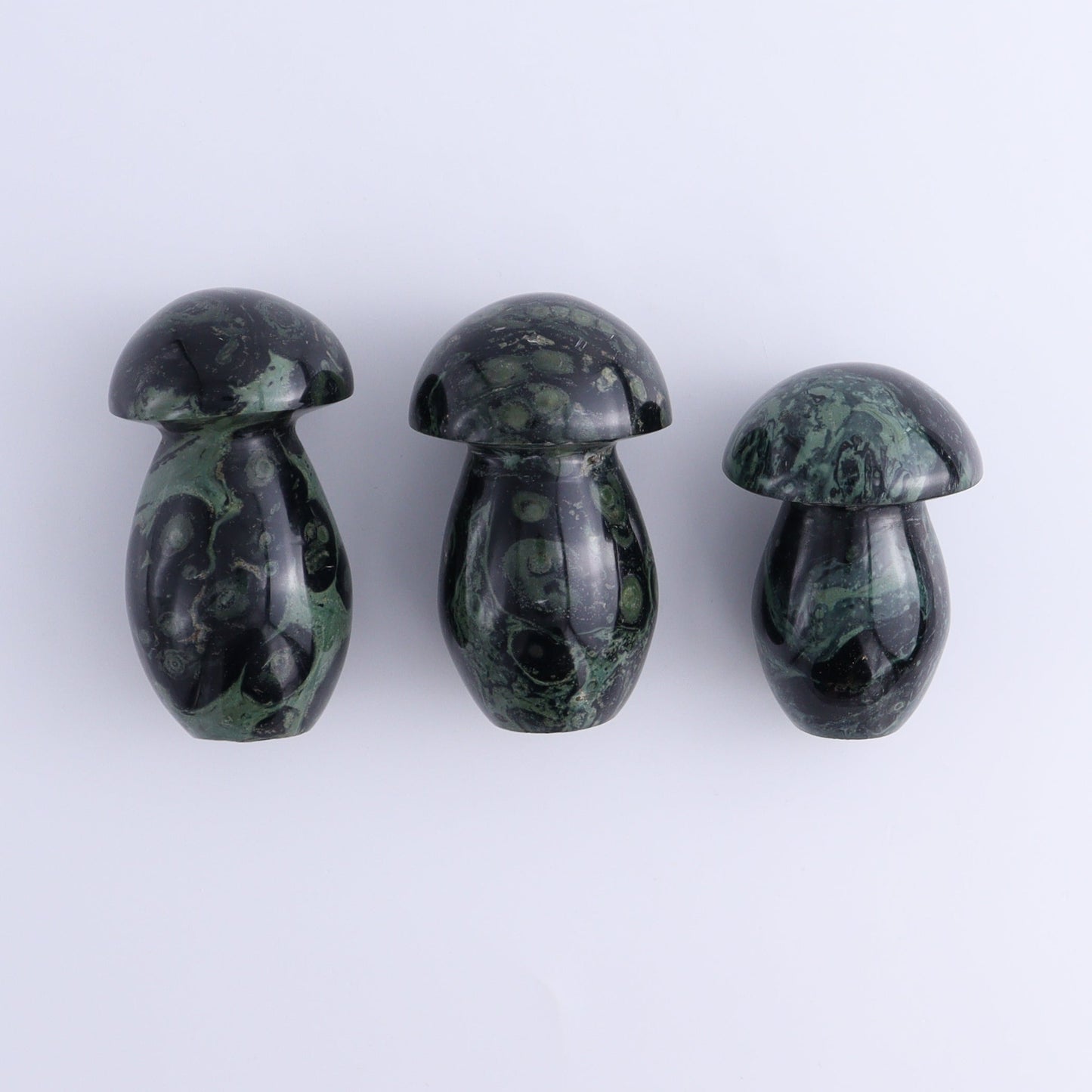 Kambaba Jasper Mushrooms Set of 7 - Expert Wholesale and Supplier of Wholesale Crystals & Bulk Gemstones, ["Kambaba Jasper","Madagascar","Mushrooms"]