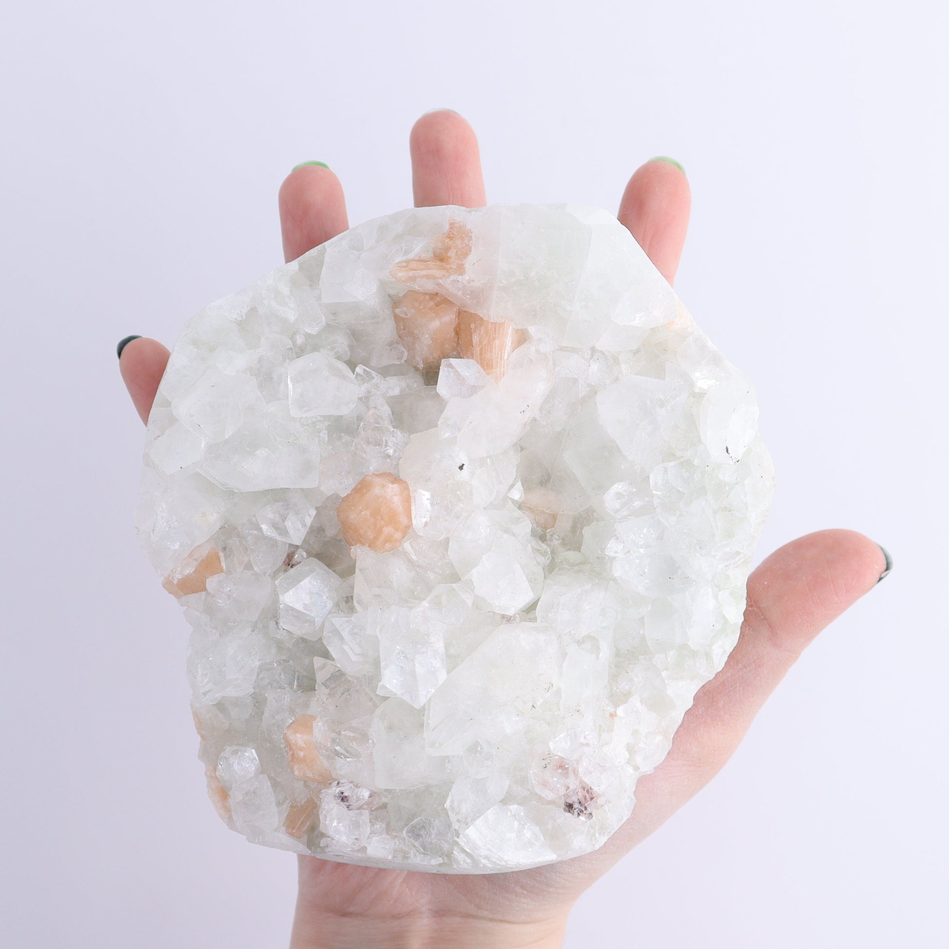 Apophyllite Clusters Set of 6 - Expert Wholesale and Supplier of Wholesale Crystals & Bulk Gemstones, ["Apophyllite","Clusters","Flats"]