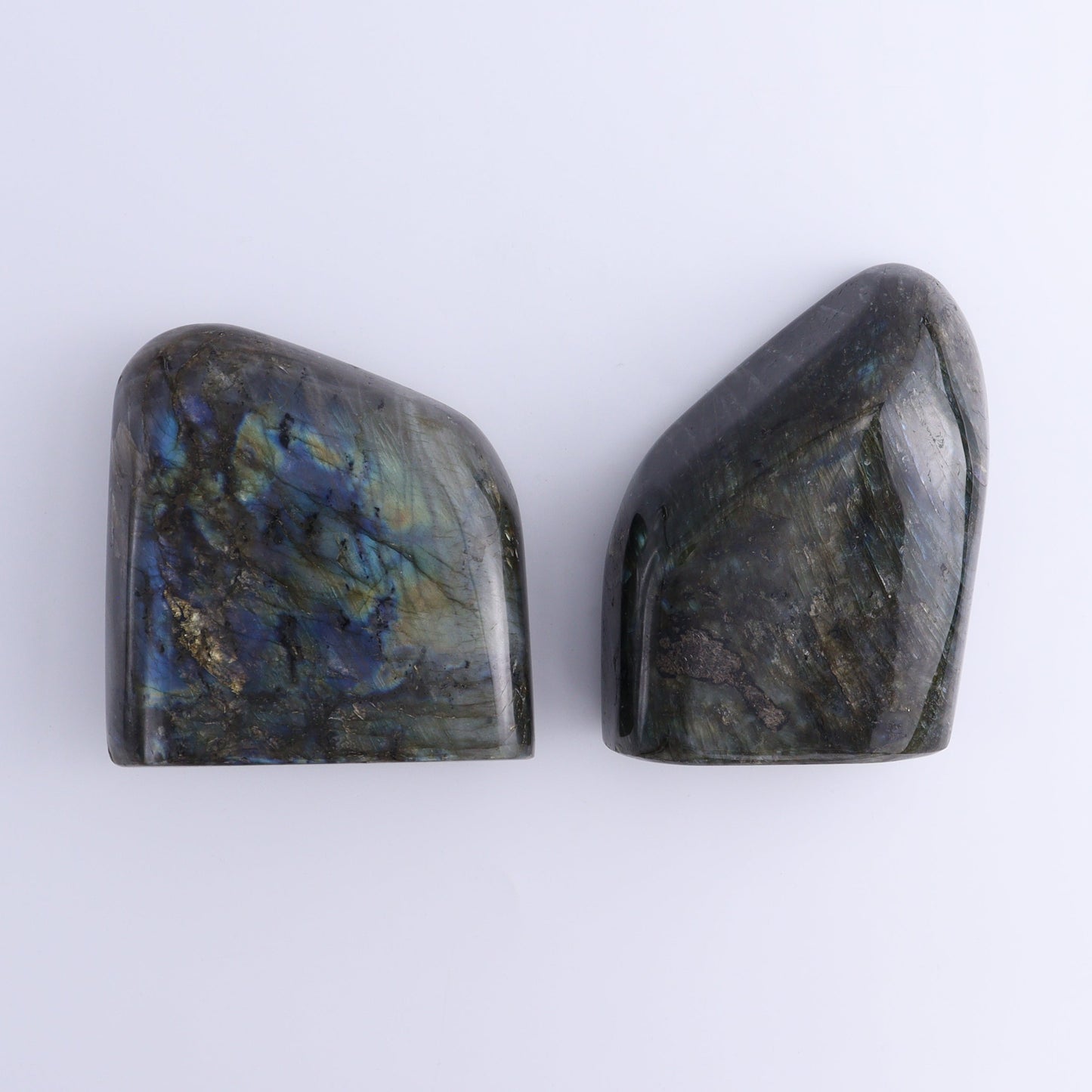 Labradorite Freeform Set of 2 - Expert Wholesale and Supplier of Wholesale Crystals & Bulk Gemstones, ["Freeforms","Labradorite","Madagascar"]