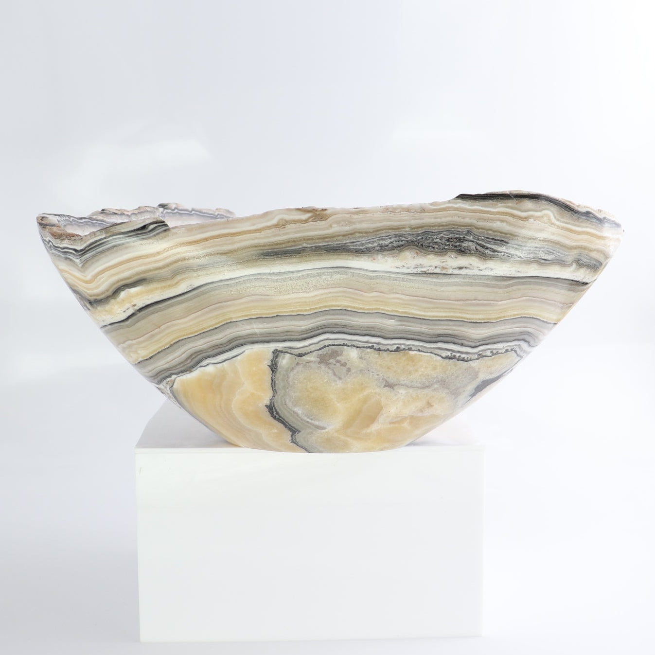 Mexican Onyx/Calcite Bowl 13"