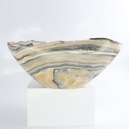 Mexican Onyx/Calcite Bowl 13"
