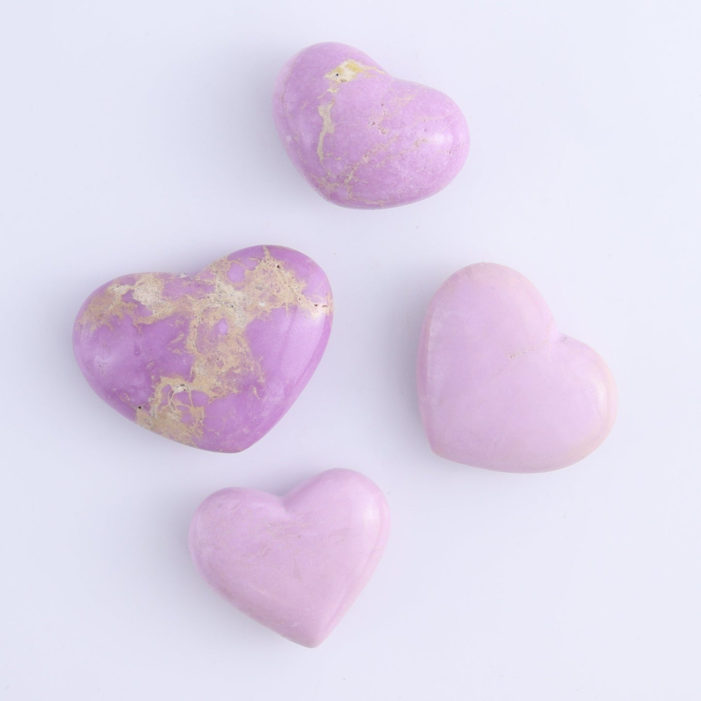 Phosphosiderite Hearts Set of 12 - Expert Wholesale and Supplier of Wholesale Crystals & Bulk Gemstones, ["Hearts","Phosphosiderite"]