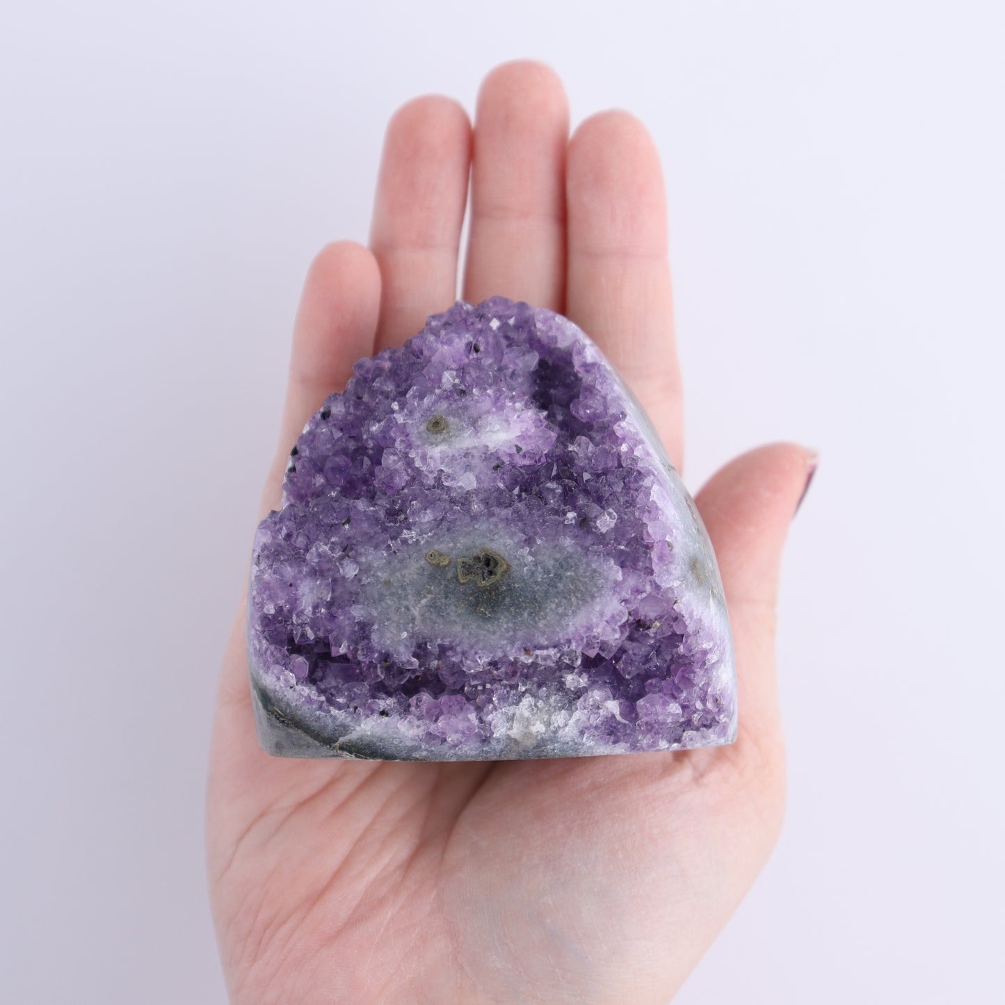 Uruguay Amethyst Cut Base Set of 4 - Expert Wholesale and Supplier of Wholesale Crystals & Bulk Gemstones, ["Amethyst","Cut Base","Uruguay"]