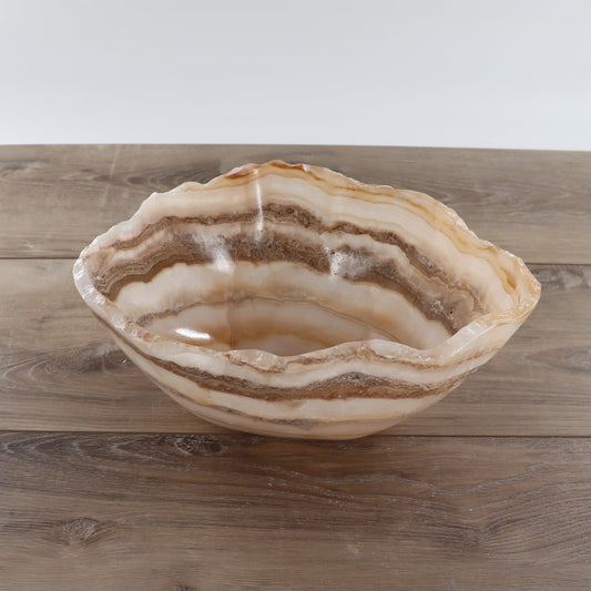 Mexican Onyx/Calcite Bowl 12"