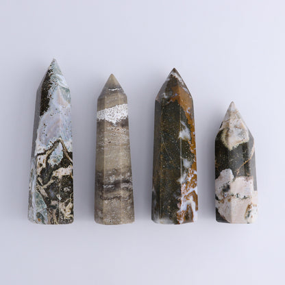 Ocean Jasper Towers Set of 4 - Expert Wholesale and Supplier of Wholesale Crystals & Bulk Gemstones, ["Freeforms","jasper","Ocean Jasper"]