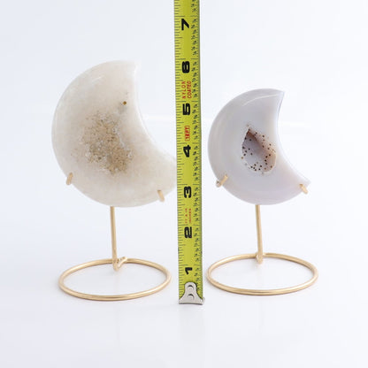 Agate Moons with Stand Set of 5 - Expert Wholesale and Supplier of Wholesale Crystals & Bulk Gemstones, ["Agate","Brazil","moons"]