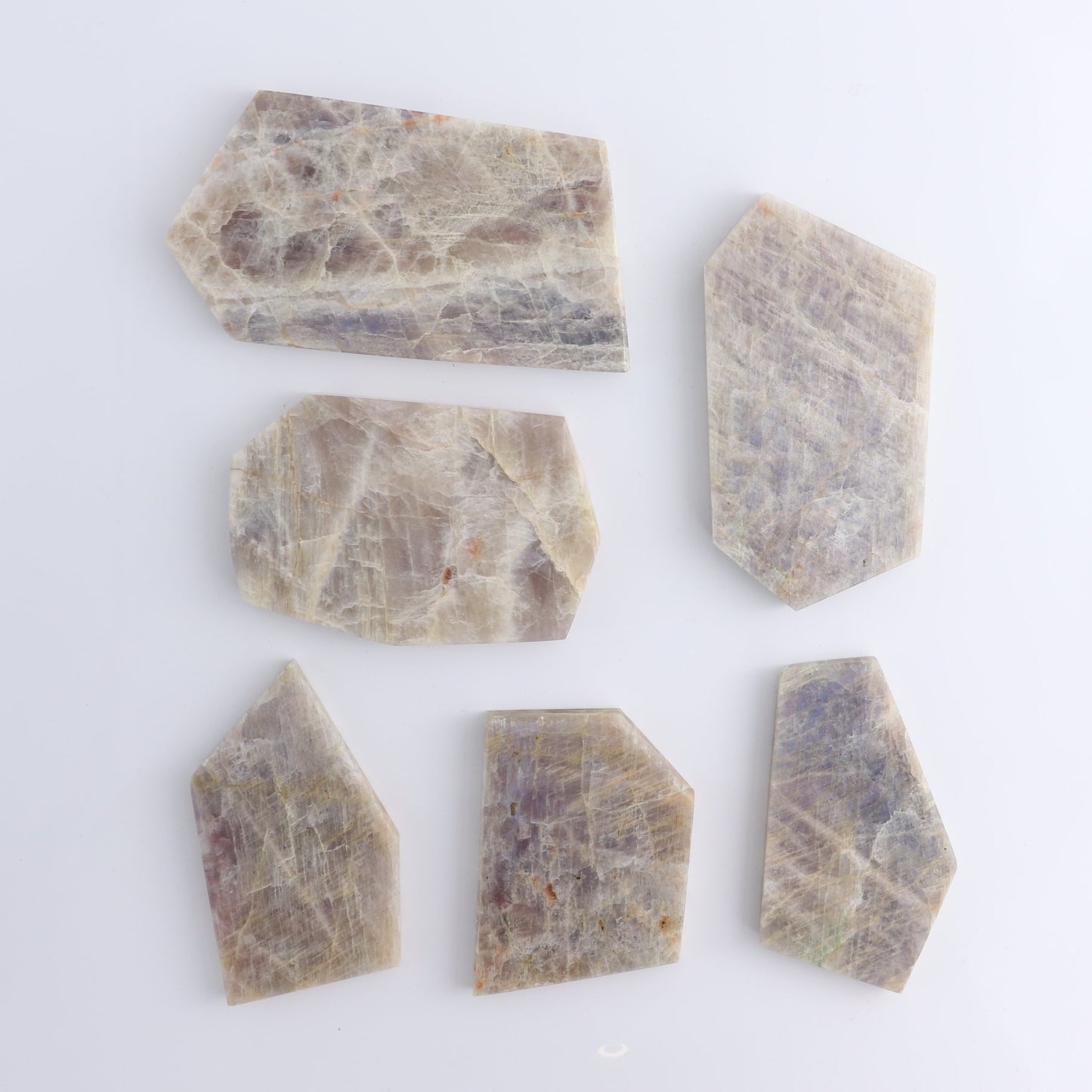 Moonstone Slices & Slabs Set of 6