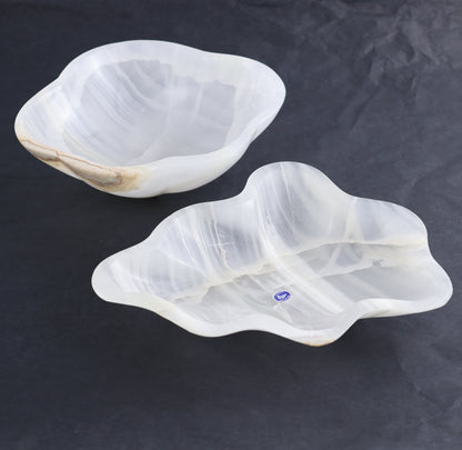 Onyx Bowl Set of 2 - Expert Wholesale and Supplier of Wholesale Crystals & Bulk Gemstones, ["Bowls","Mexico","onyx"]
