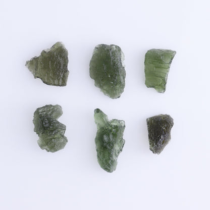 Moldavite Pieces Set of 6 - Expert Wholesale and Supplier of Wholesale Crystals & Bulk Gemstones, ["Czech Republic","Moldavite","Pieces"]