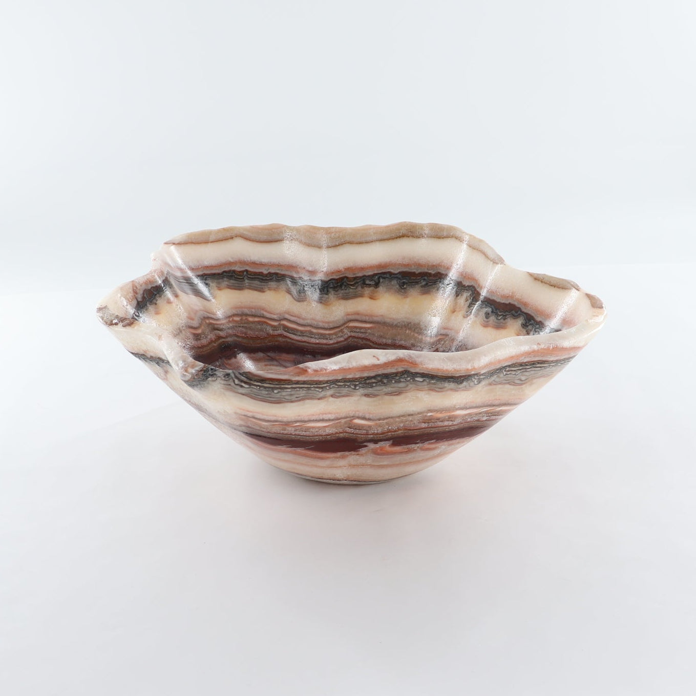 Mexican Onyx/Calcite Bowl 15"
