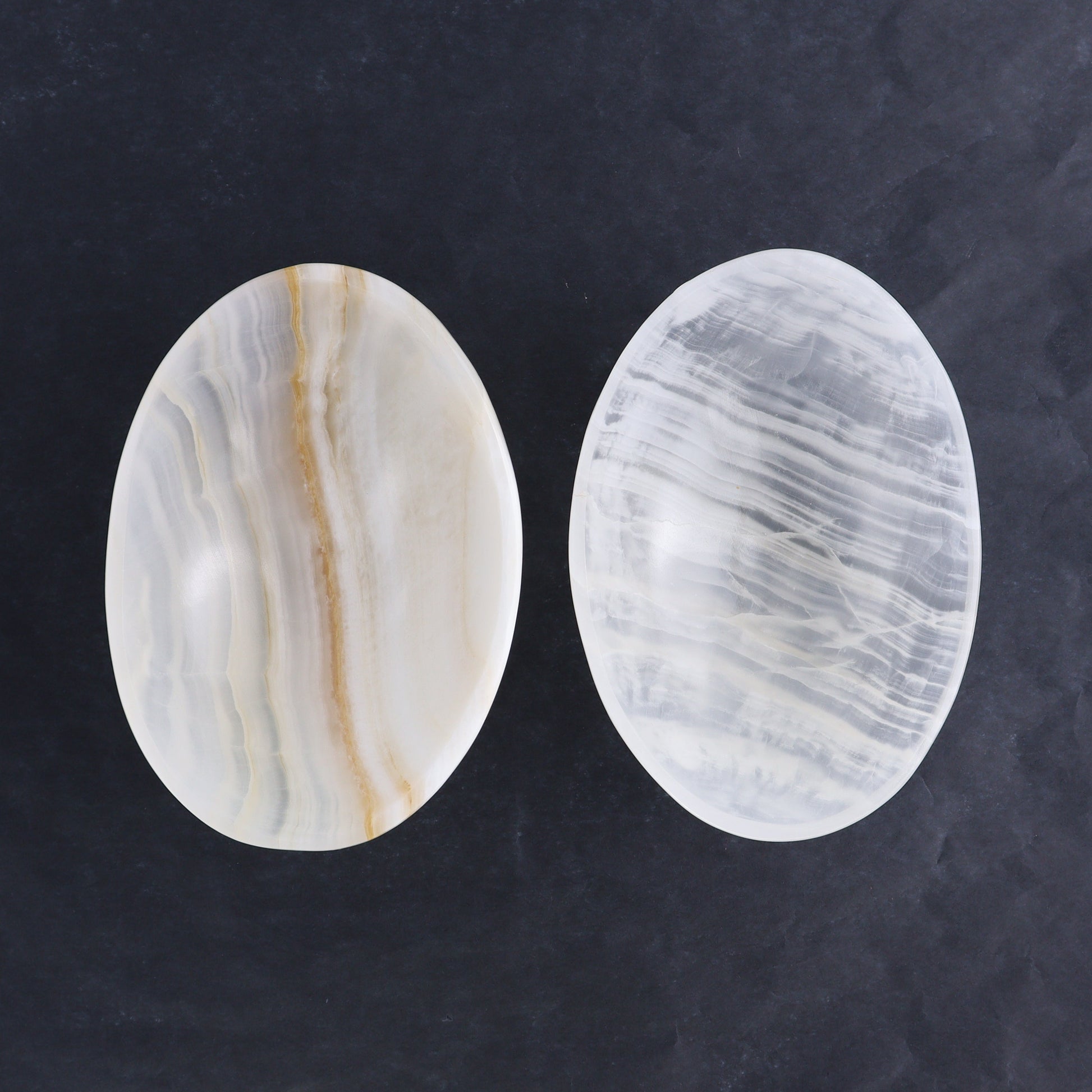 One Mexican Onyx/Calcite White Small Oval Bowl - Expert Wholesale and Supplier of Wholesale Crystals & Bulk Gemstones, ["bowl","Bowls","Calcite","Catalog Onyx","Decorative Dish","Mexico","onyx"]