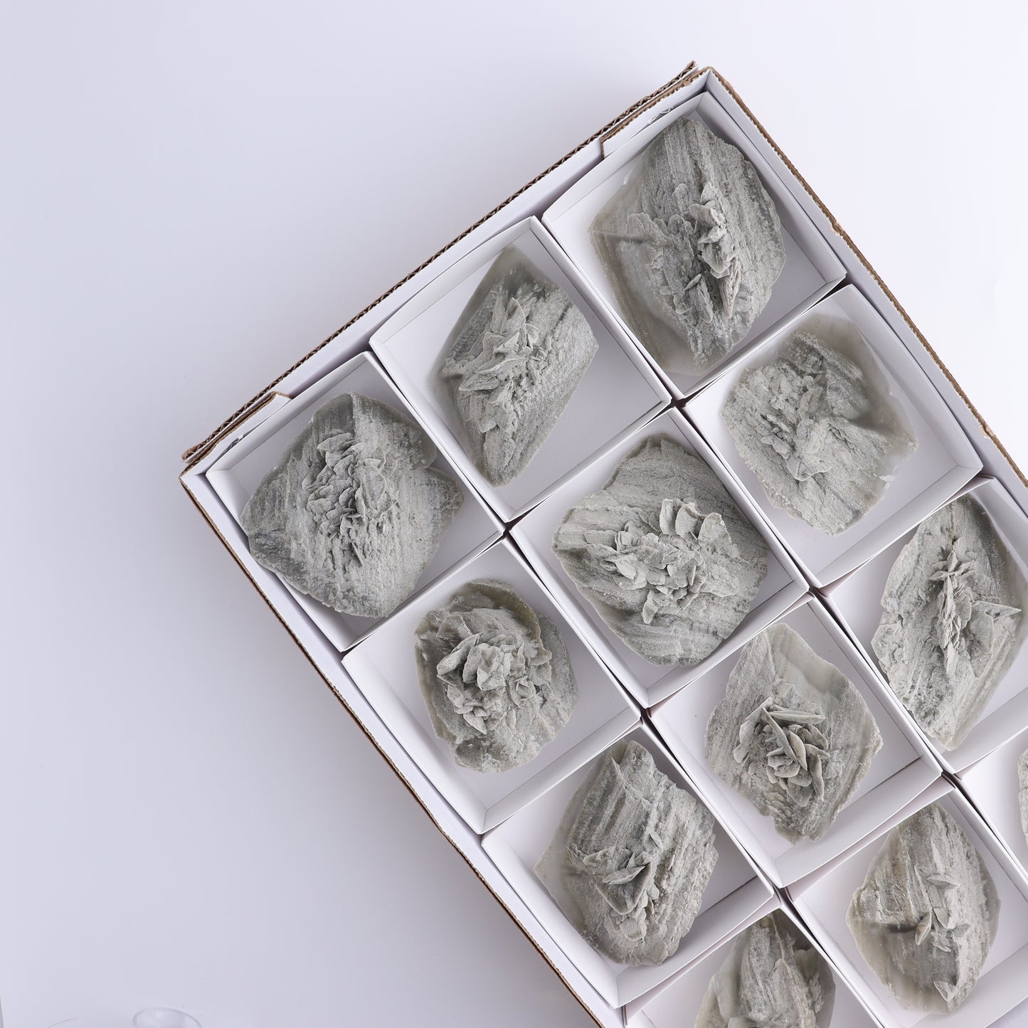 Selenite Clusters Set of 12