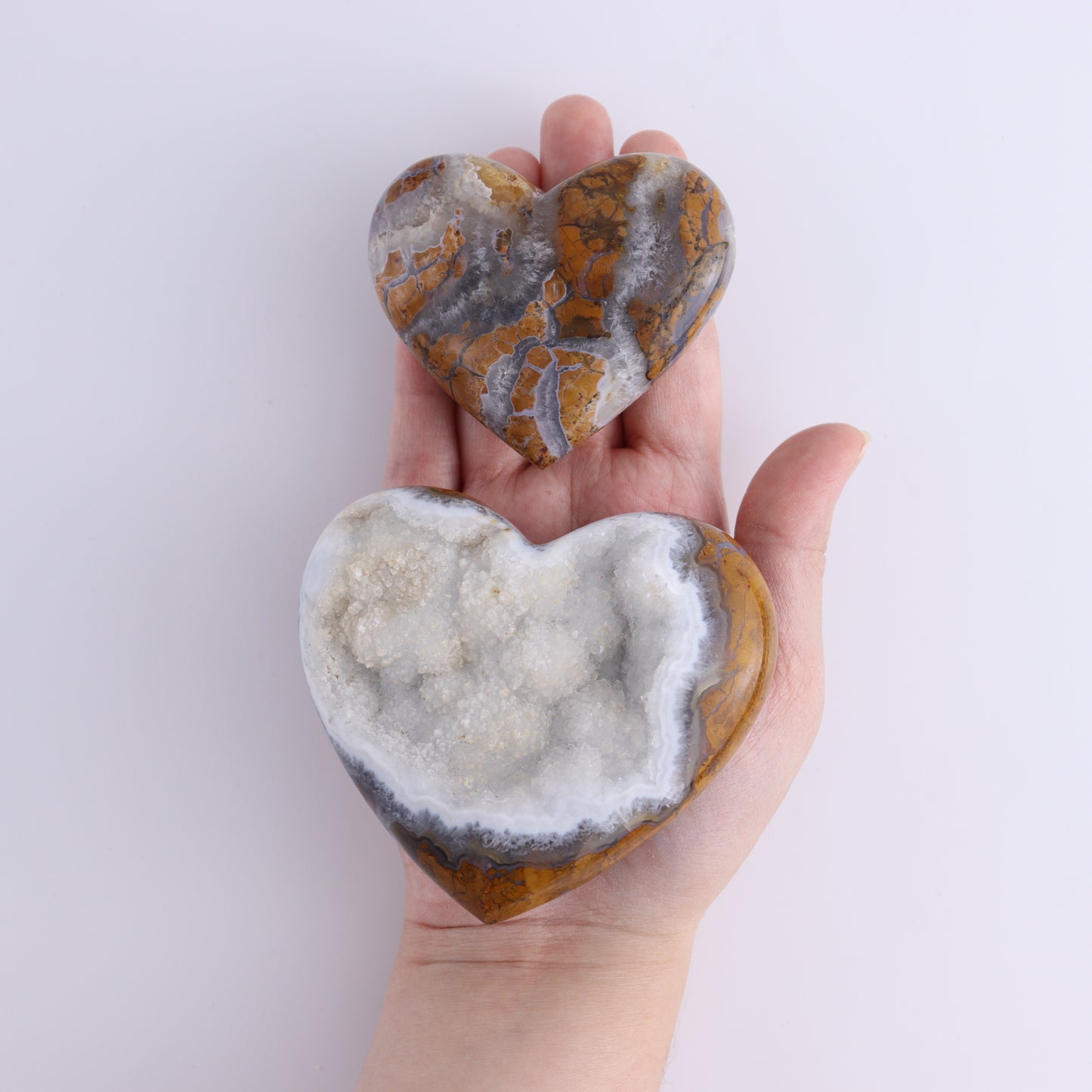 Brecciated Jasper Hearts Set of 6 - Expert Wholesale and Supplier of Wholesale Crystals & Bulk Gemstones, ["Brecciated Jasper","Hearts","Indonesia"]