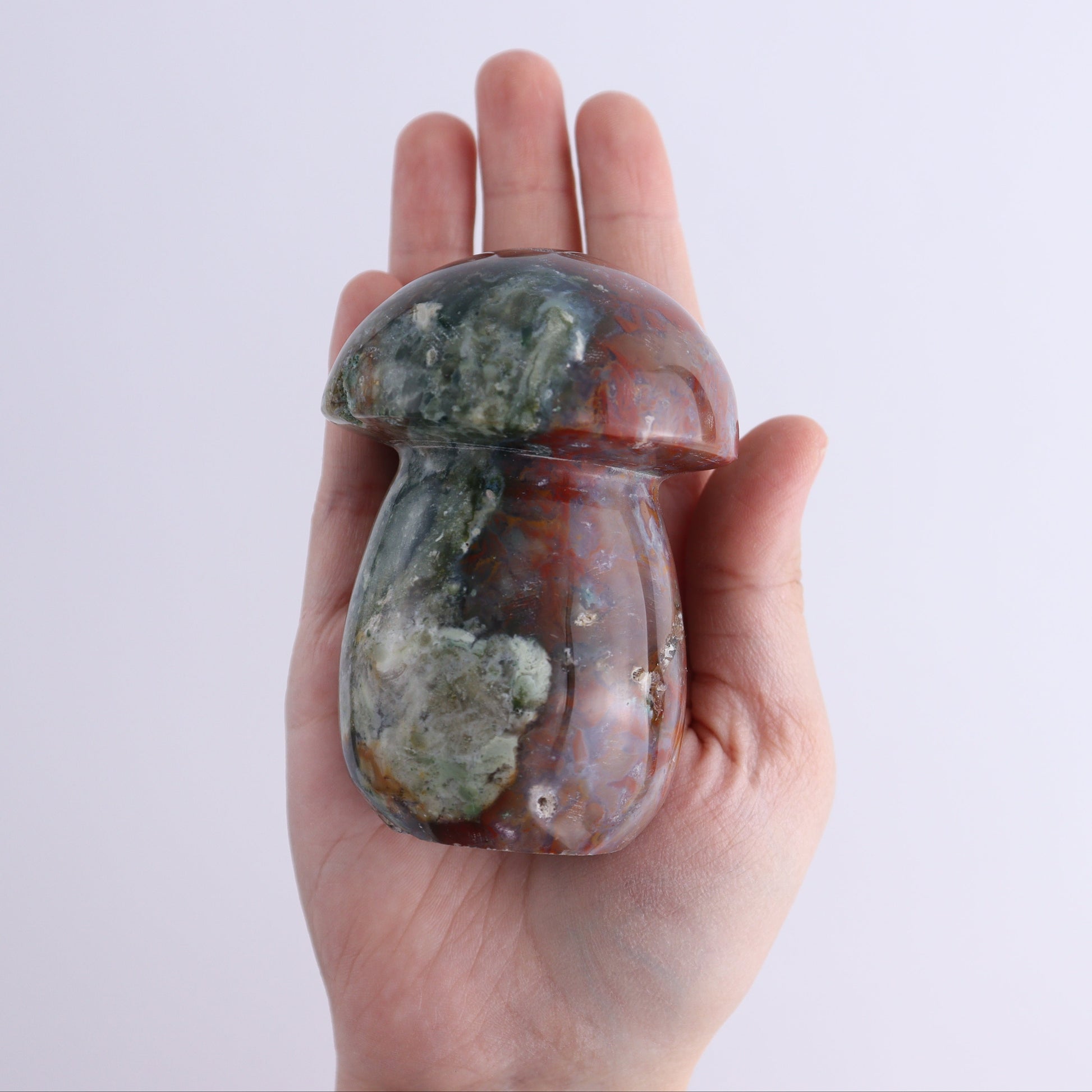 Ocean Jasper Mushrooms Set of 7 - Expert Wholesale and Supplier of Wholesale Crystals & Bulk Gemstones, ["jasper","Madagascar","Mushrooms","Ocean Jasper"]