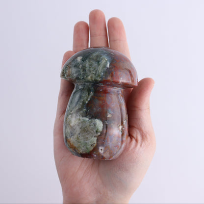 Ocean Jasper Mushrooms Set of 7 - Expert Wholesale and Supplier of Wholesale Crystals & Bulk Gemstones, ["jasper","Madagascar","Mushrooms","Ocean Jasper"]