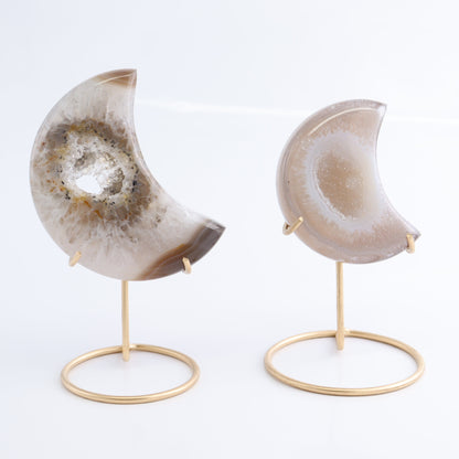 Agate Moons with Stand Set of 5 - Expert Wholesale and Supplier of Wholesale Crystals & Bulk Gemstones, ["Agate","Brazil","moons"]