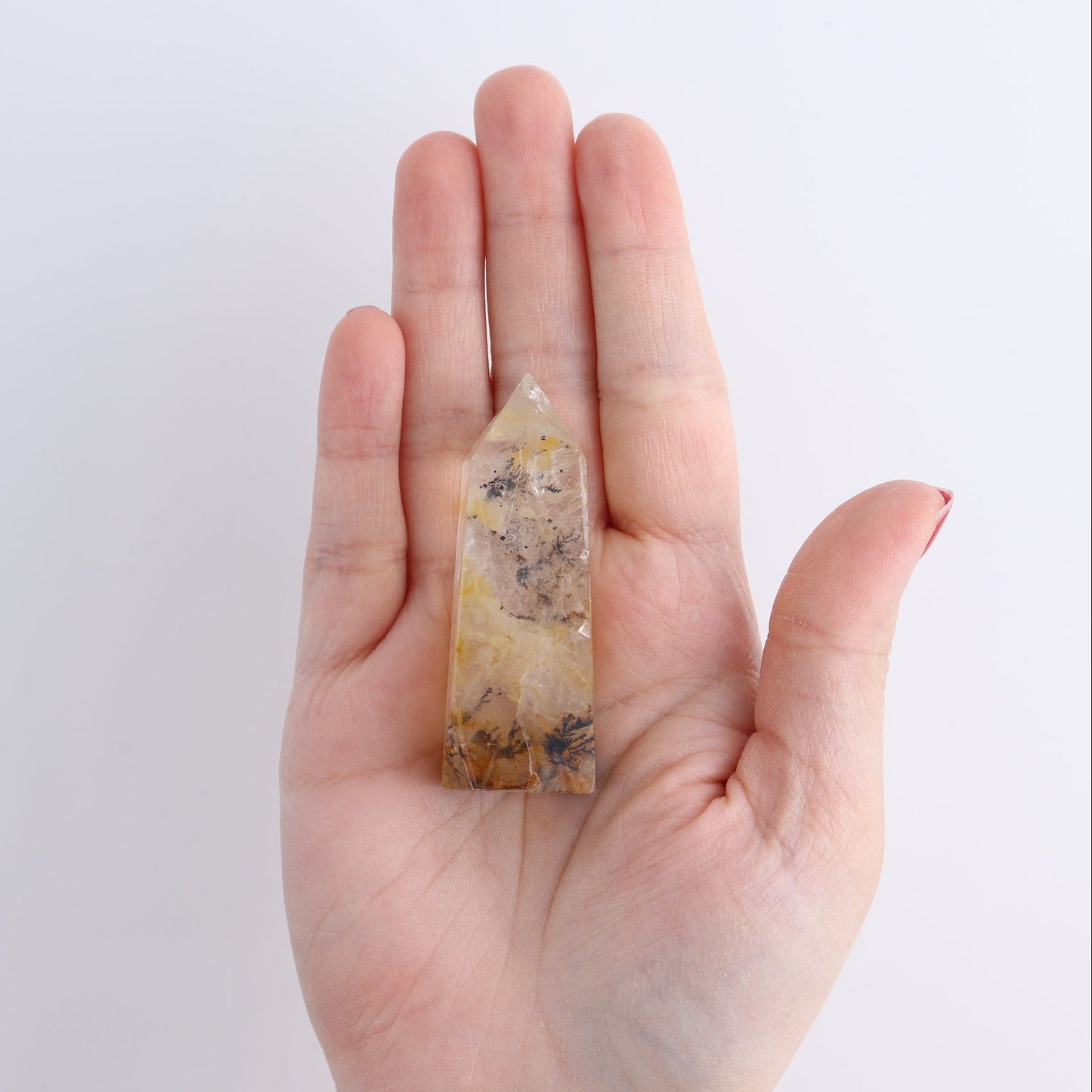 Dendritic Golden Healer Quartz Towers Set of 9