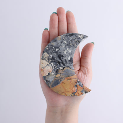 Maligano Jasper Moons Set of 6 - Expert Wholesale and Supplier of Wholesale Crystals & Bulk Gemstones, ["Indonesia","Maligno Jasper","moons"]