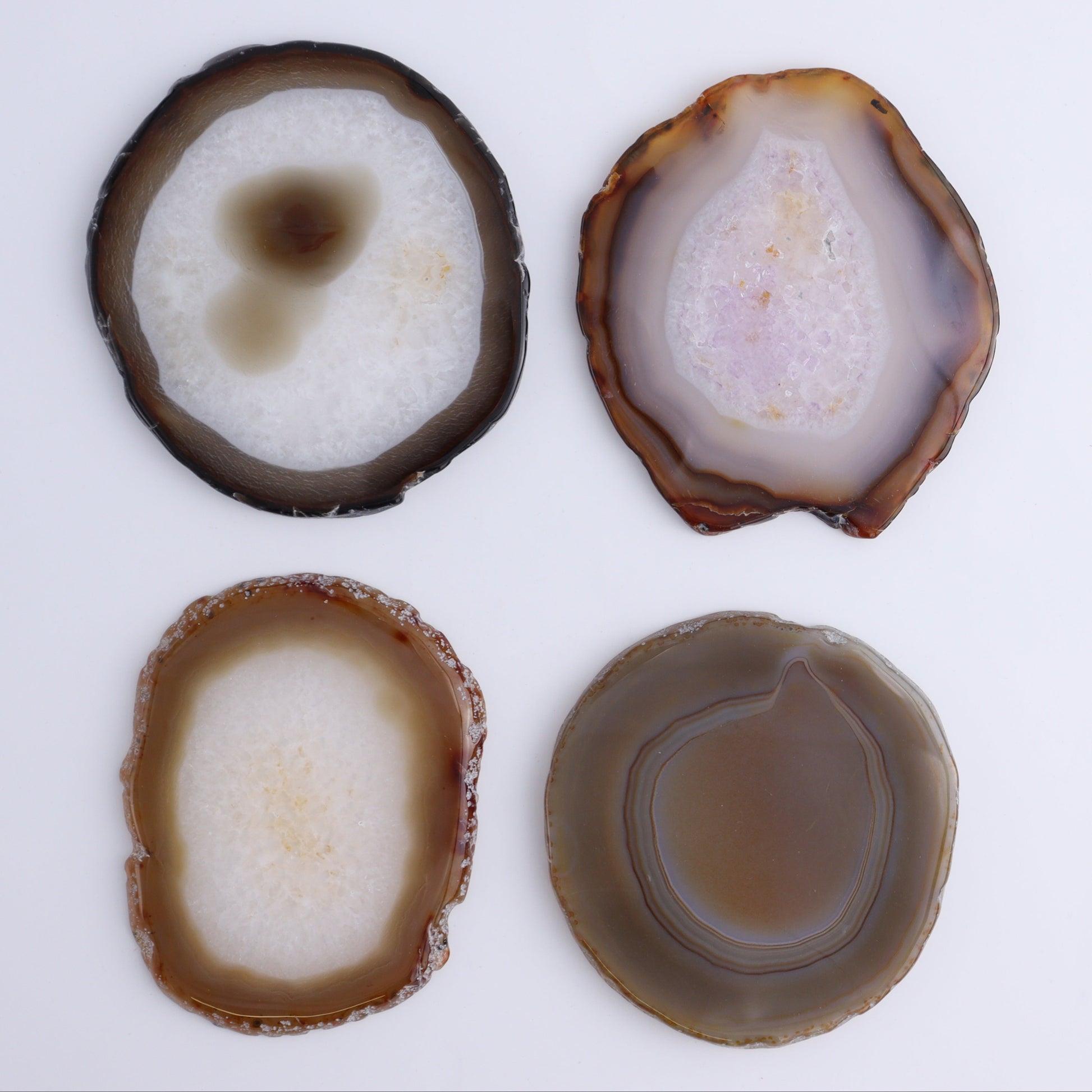Agate Slices Set of 8 - Expert Wholesale and Supplier of Wholesale Crystals & Bulk Gemstones, ["Agate","Slices and Slabs"]