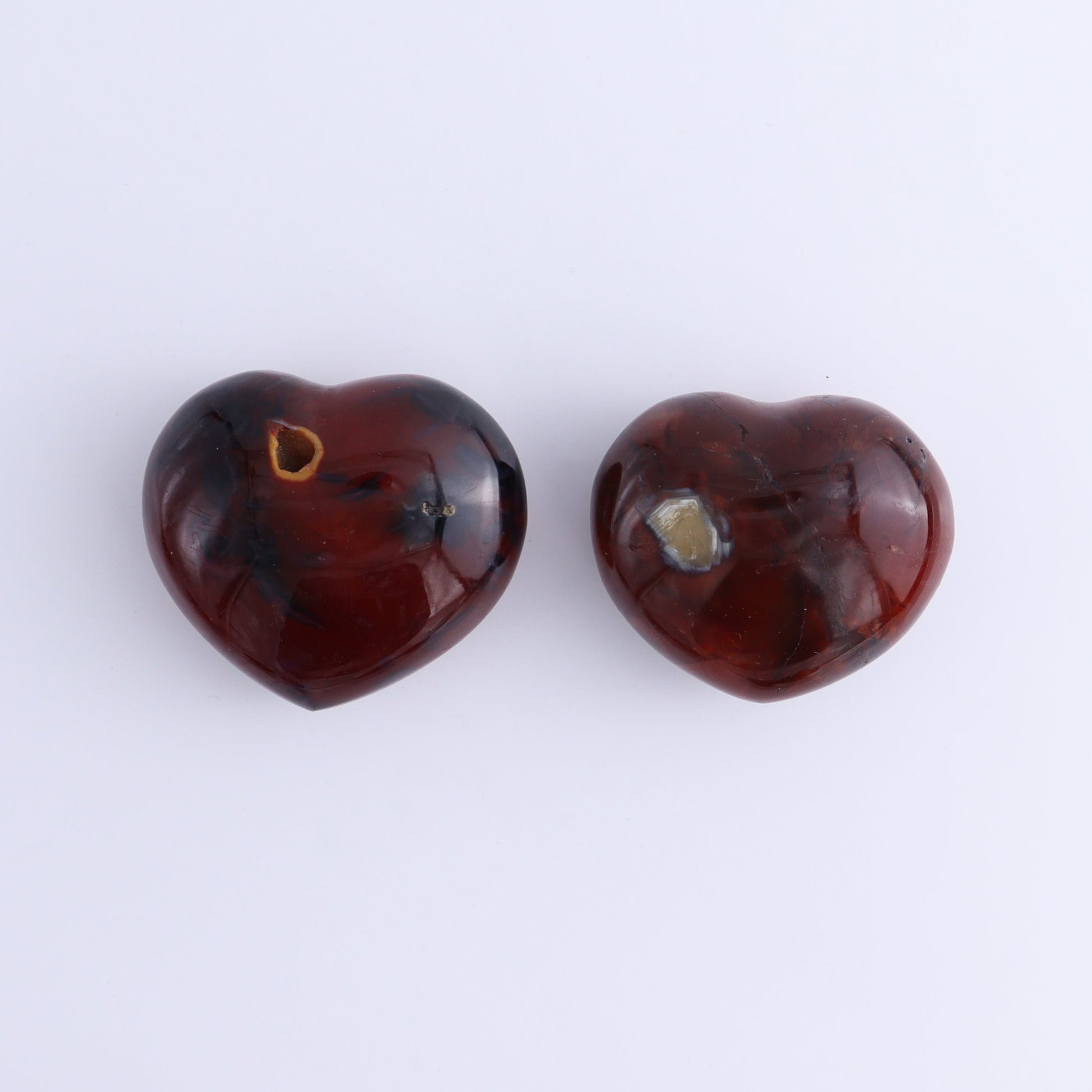 Carnelian Hearts Set of 8 - Expert Wholesale and Supplier of Wholesale Crystals & Bulk Gemstones, ["carnelian","Hearts","Madagascar"]