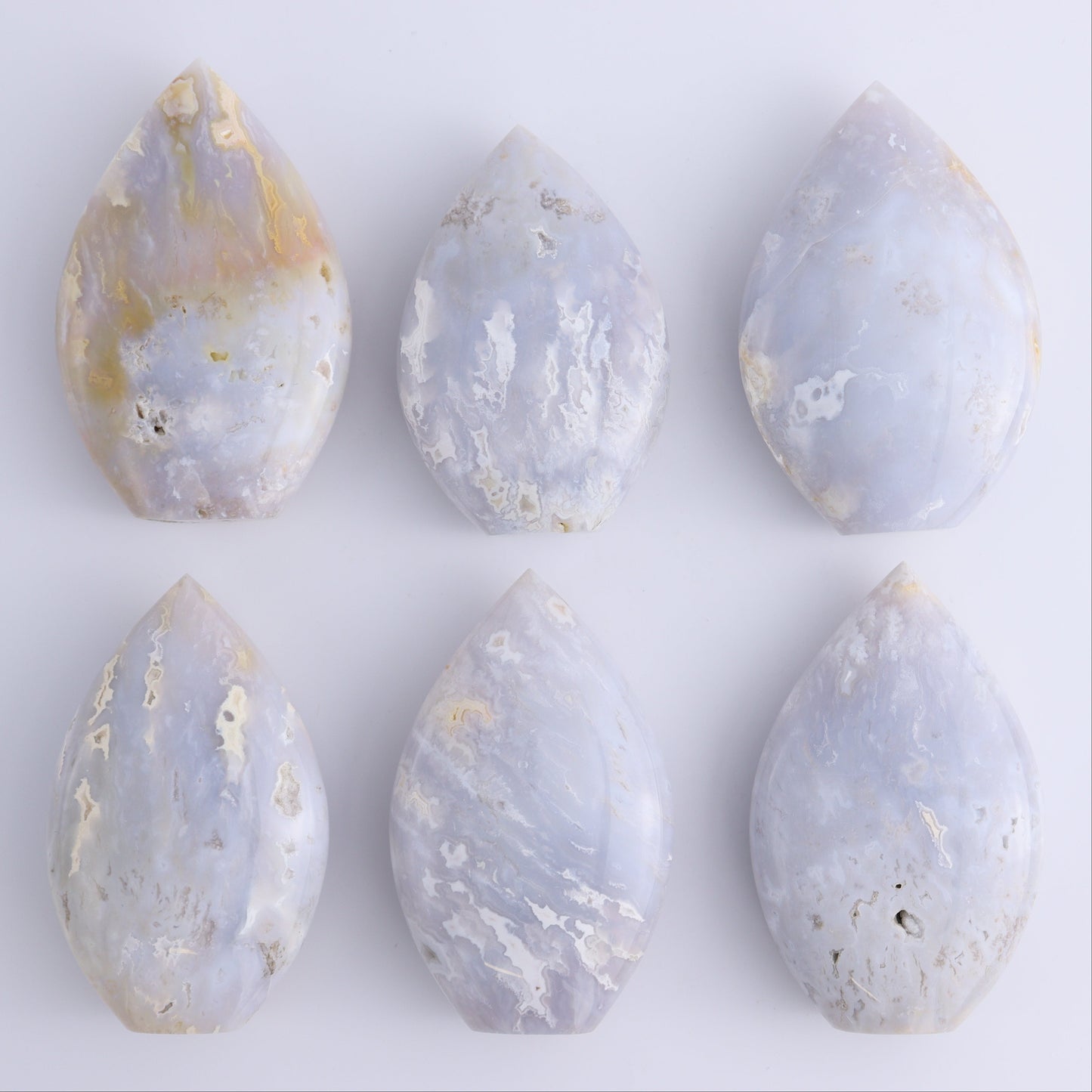 Agate Flames Set of 6 - Expert Wholesale and Supplier of Wholesale Crystals & Bulk Gemstones, ["Agate","flames"]