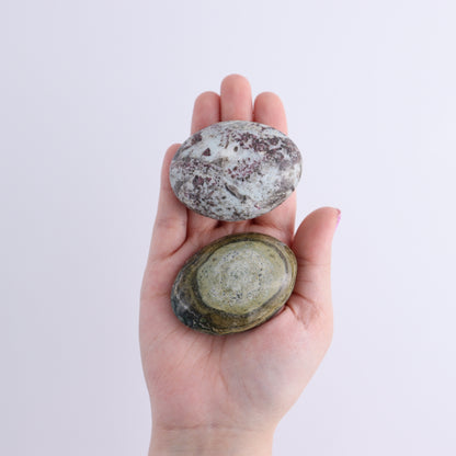 Ocean Jasper Palm Stones 1kg Set - Expert Wholesale and Supplier of Wholesale Crystals & Bulk Gemstones, ["Ocean Jasper","Palm Stones"]