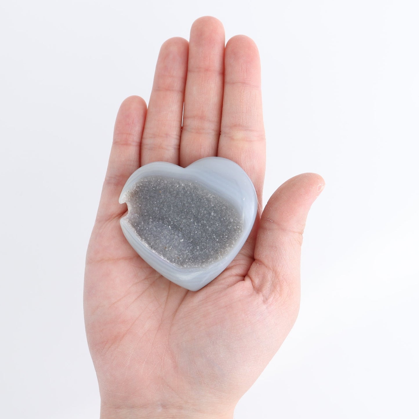 Small Agate 11 Moons & 4 Hearts Set