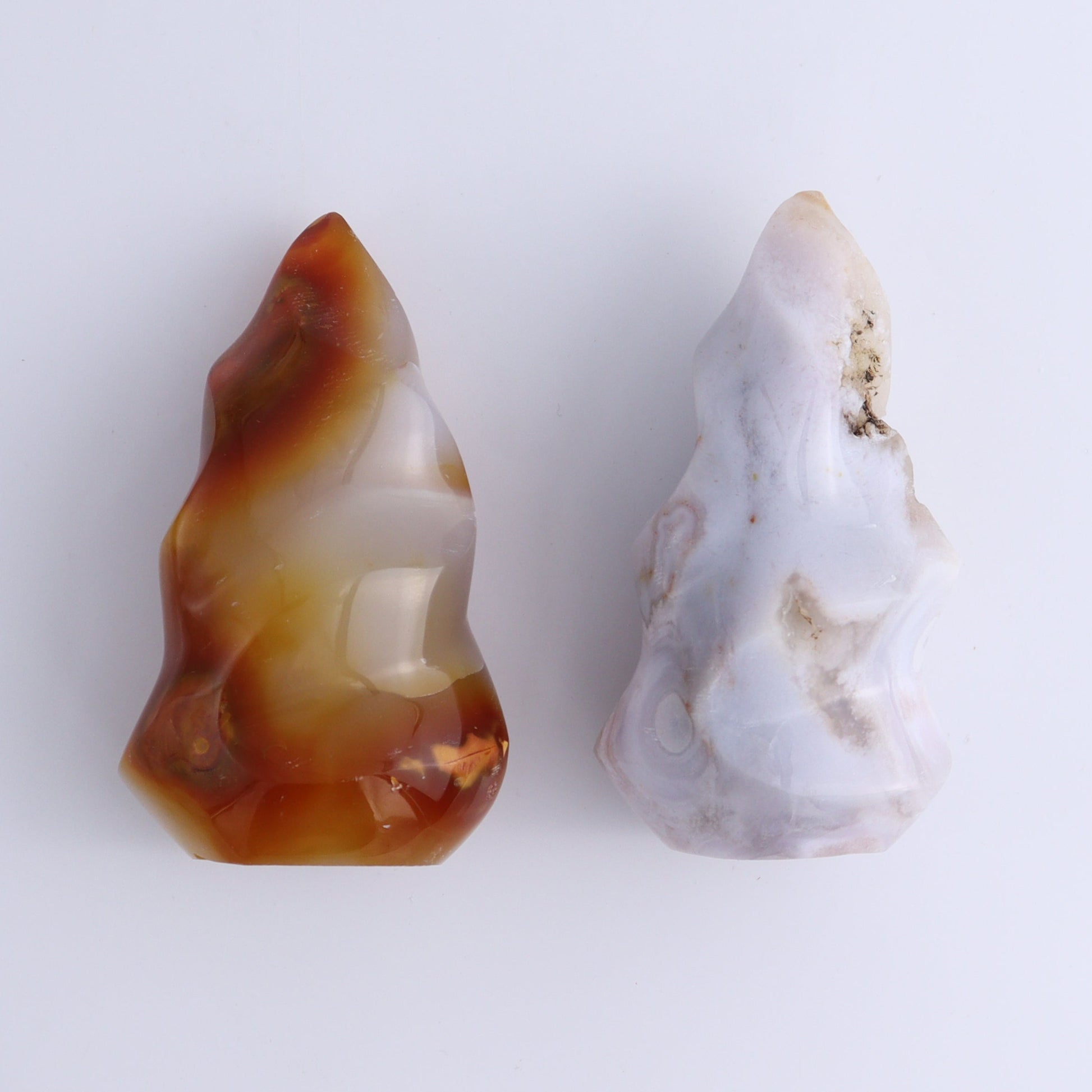 Mixed Jasper, Agate, and Calcite Set of 8 - Expert Wholesale and Supplier of Wholesale Crystals & Bulk Gemstones, ["Agate","Blue Calcite","Calcite","close_70","jasper","Ocean Jasper","Orca Agate"]