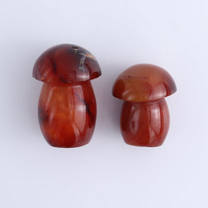 Carnelian Mushrooms Set of 8