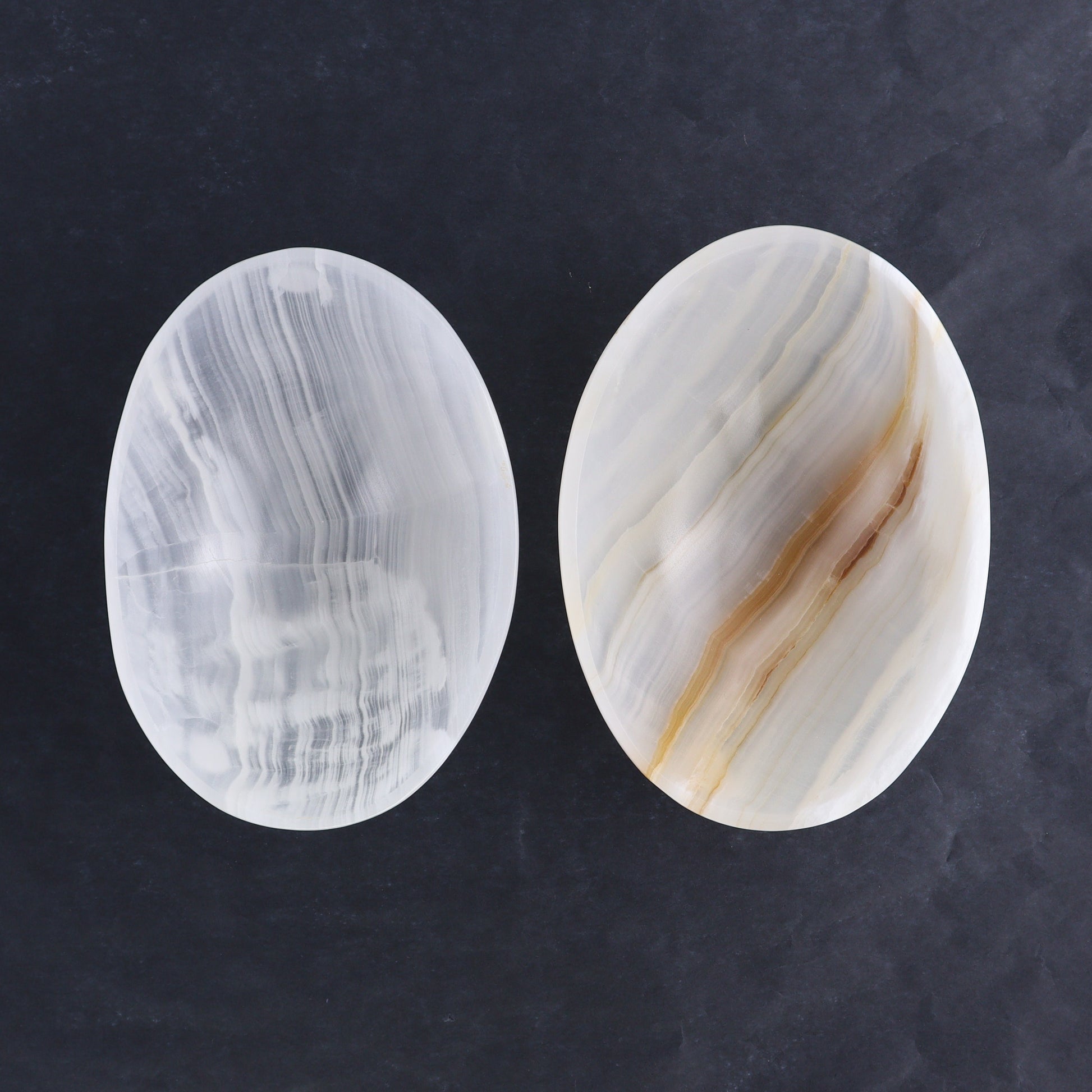 One Mexican Onyx/Calcite White Small Oval Bowl - Expert Wholesale and Supplier of Wholesale Crystals & Bulk Gemstones, ["bowl","Bowls","Calcite","Catalog Onyx","Decorative Dish","Mexico","onyx"]
