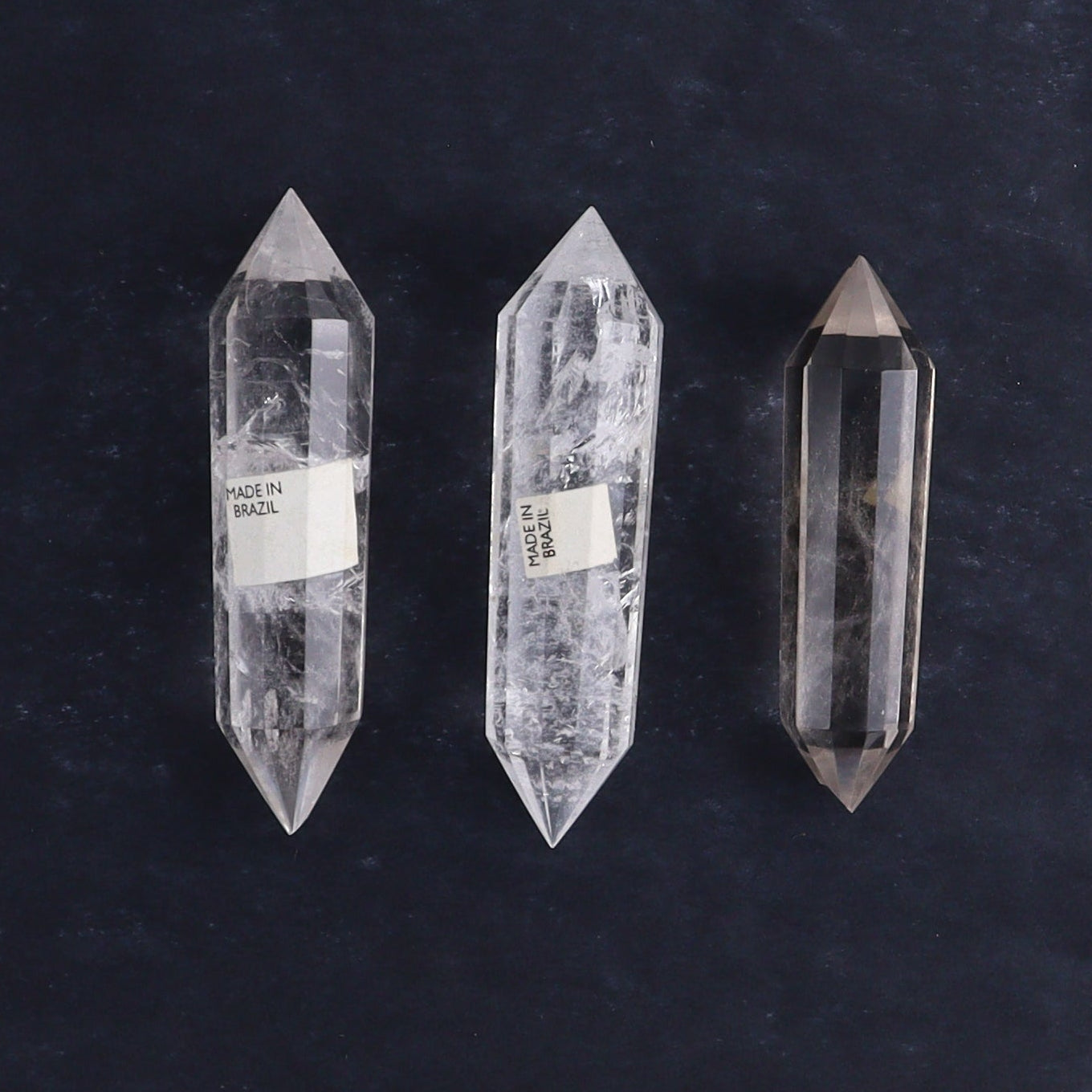 Quartz Faceted Double Points Set of 11 - Expert Wholesale and Supplier of Wholesale Crystals & Bulk Gemstones, ["Brazil","Clear Quartz","close_50","Mixed Carvings","Quartz"]