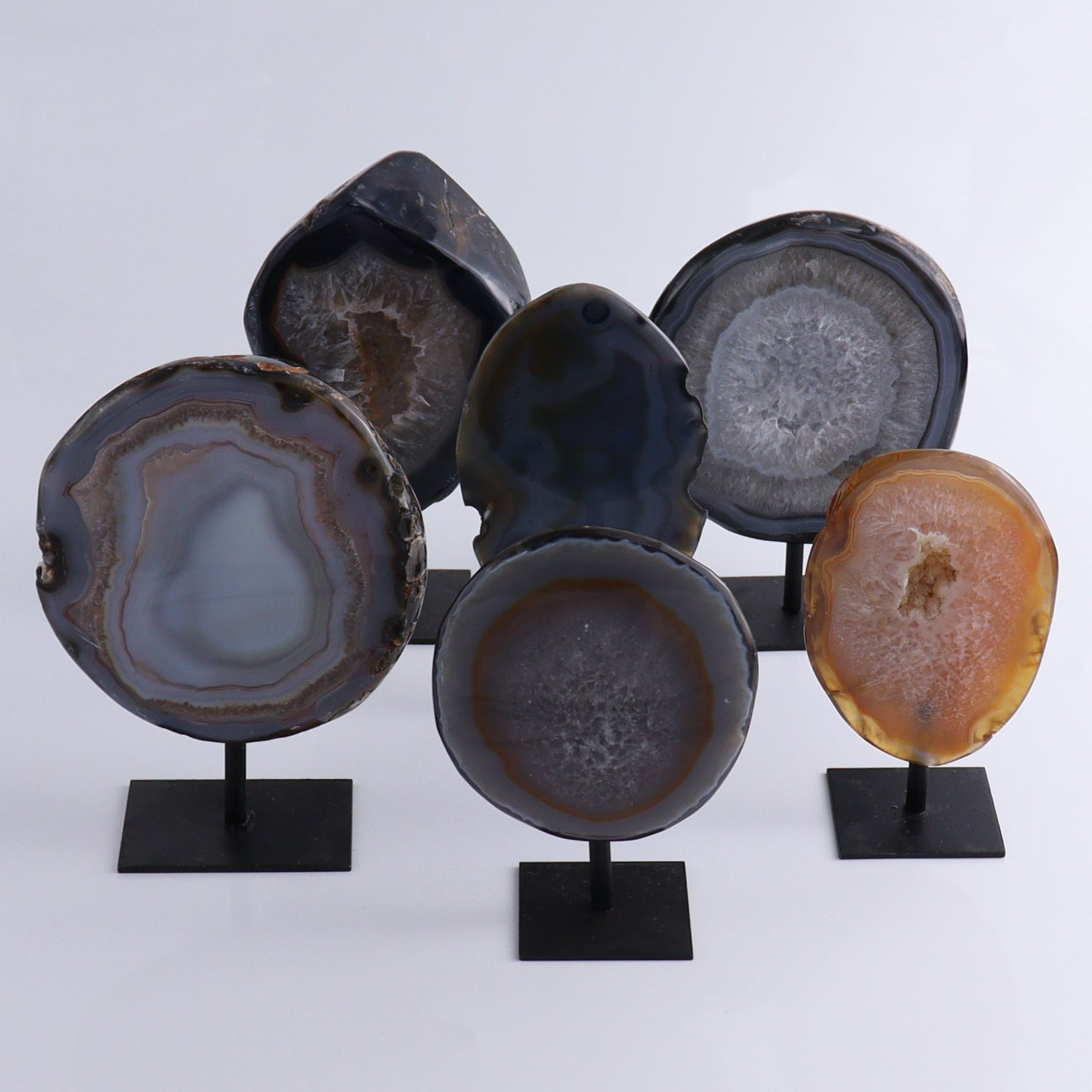 Agate on Pins Set of 6 - Expert Wholesale and Supplier of Wholesale Crystals & Bulk Gemstones, ["Agate","Brazil","On Pins"]