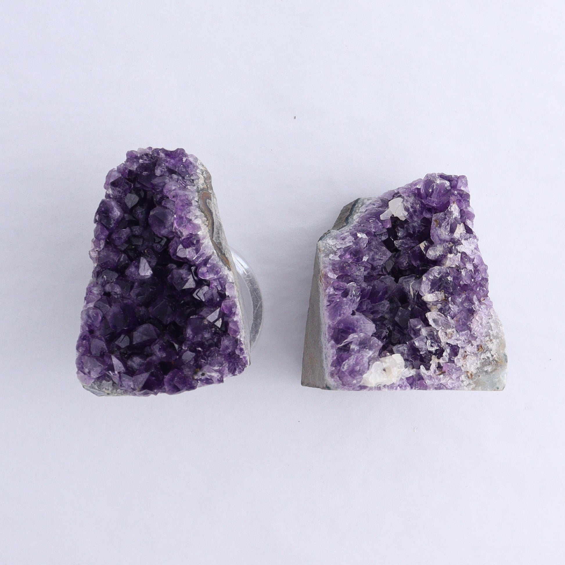Uruguay Amethyst Cut Base Set of 8 - Expert Wholesale and Supplier of Wholesale Crystals & Bulk Gemstones, ["Amethyst","Cut Base","Uruguay"]