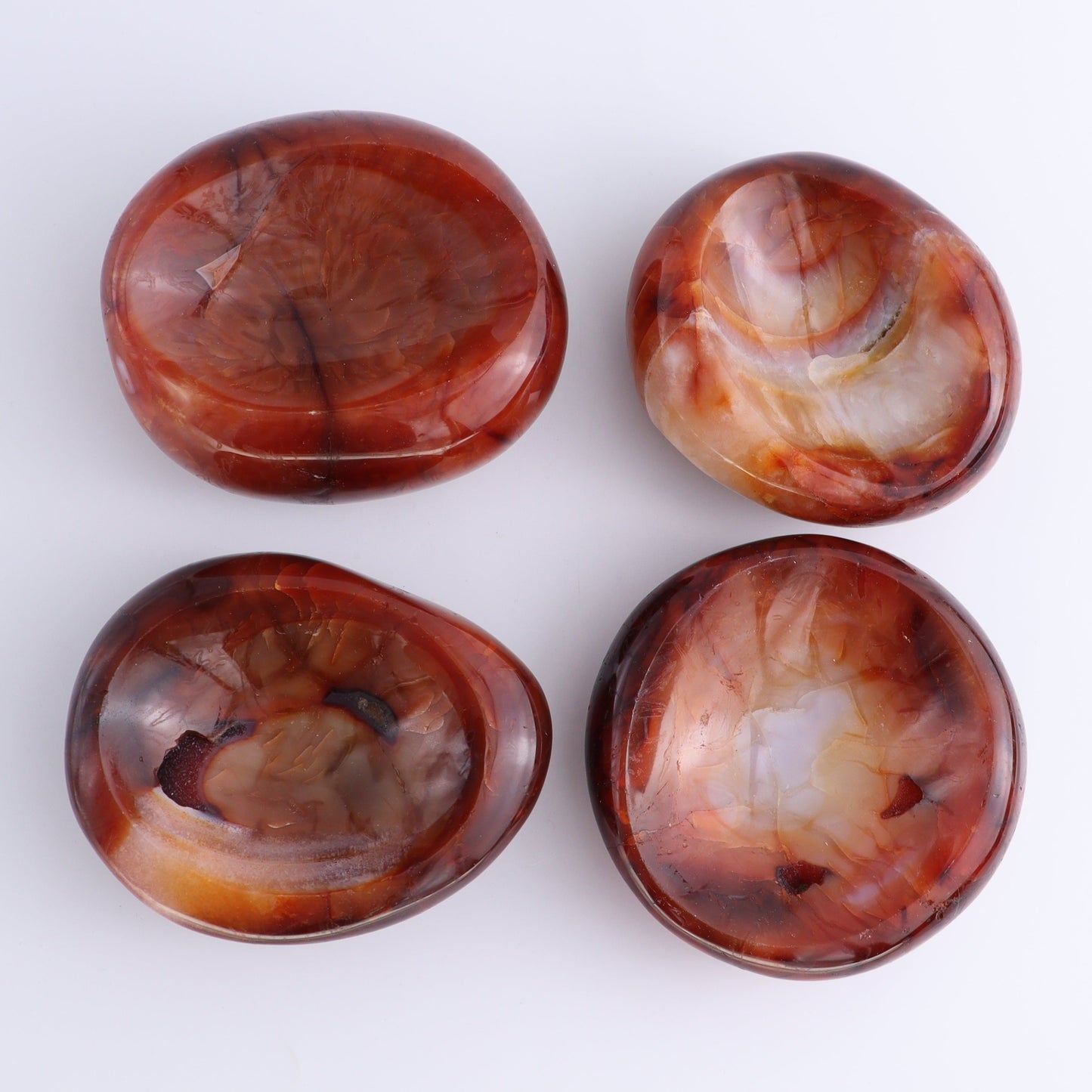 Carnelian Bowls Set of 4 - Expert Wholesale and Supplier of Wholesale Crystals & Bulk Gemstones, ["Bowls","carnelian","Madagascar"]