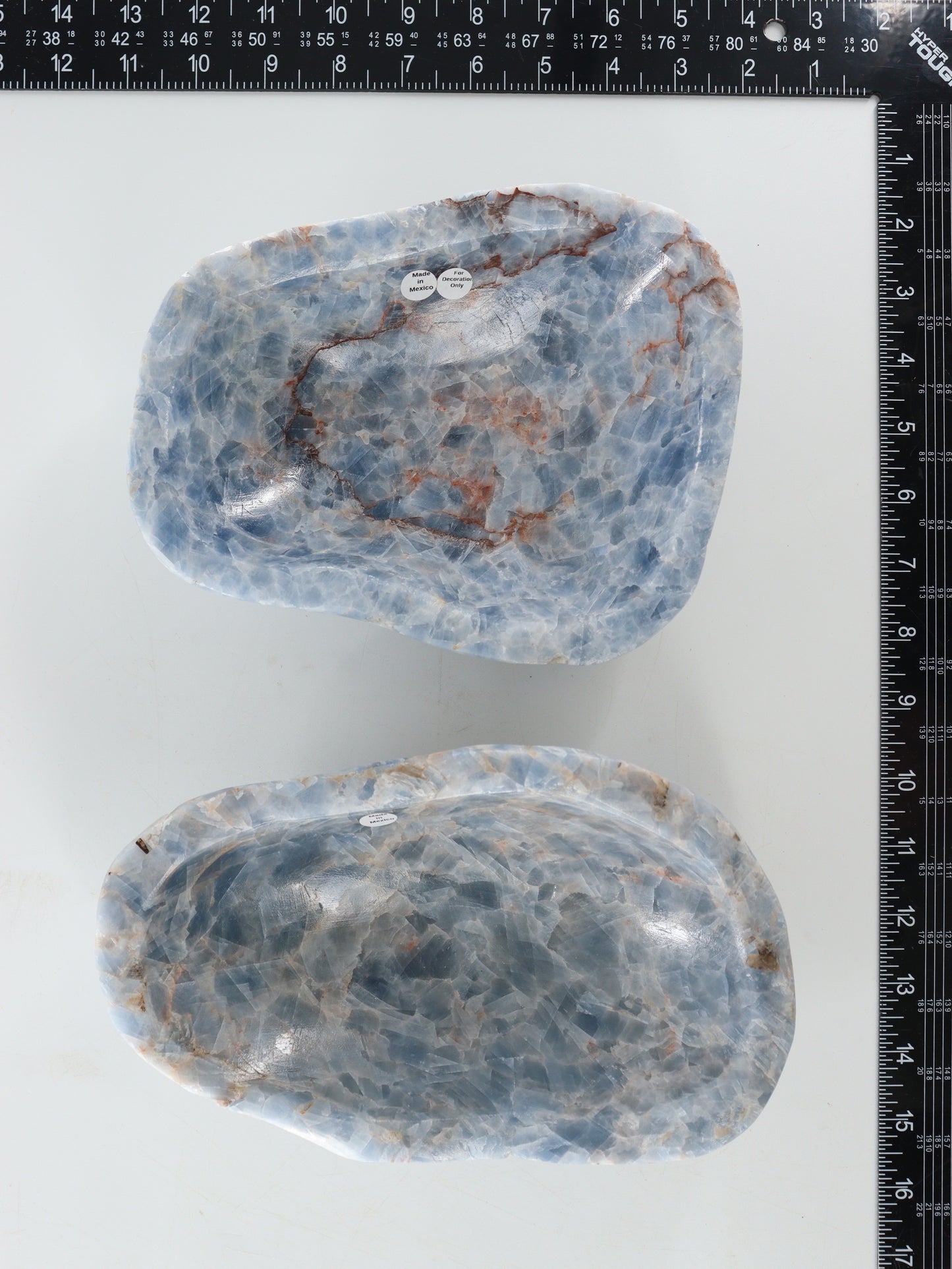 Blue Calcite Bowls Set of 3