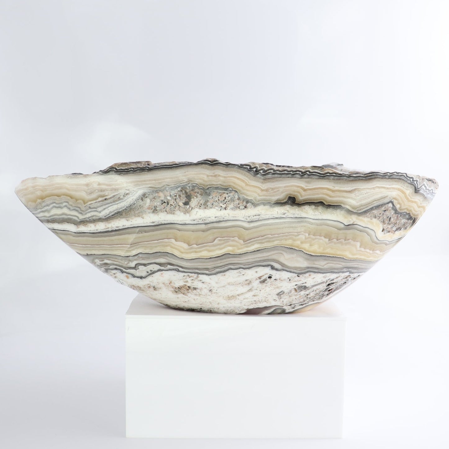 Mexican Onyx/Calcite Bowl 13"