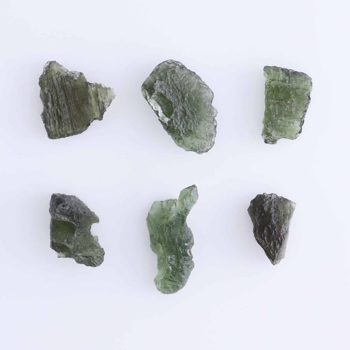 Moldavite Pieces Set of 6 - Expert Wholesale and Supplier of Wholesale Crystals & Bulk Gemstones, ["Czech Republic","Moldavite","Pieces"]