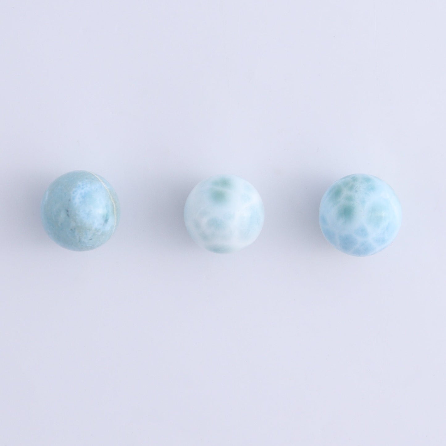 Larimar Spheres Set of 6 - Expert Wholesale and Supplier of Wholesale Crystals & Bulk Gemstones, ["Larimar","Spheres"]